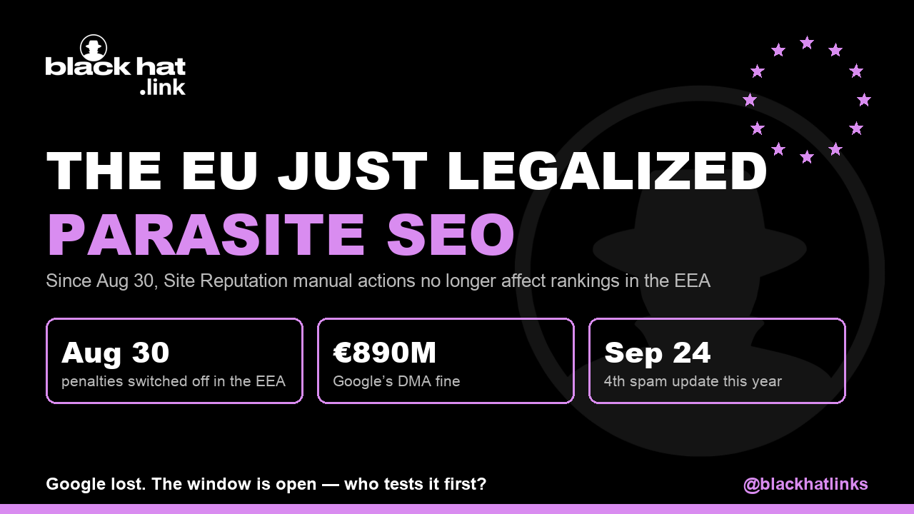 Google officially switched off Parasite SEO penalties in Europe. Here's what that means for link building